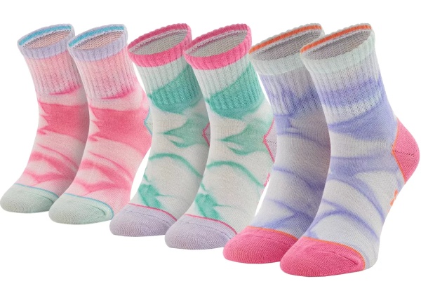 Sosete 3PPK Girls Casual Fancy Tie Die Socks