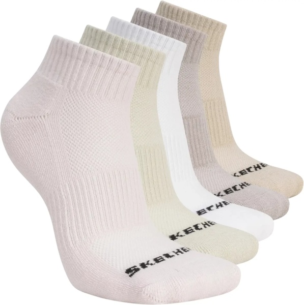 Sosete 5pk Unisex 1/2 Terry Qtr Crew