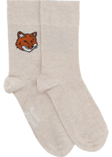 Sosete MAISON KITSUNÉ Calzini "Fox Head" Con Logo