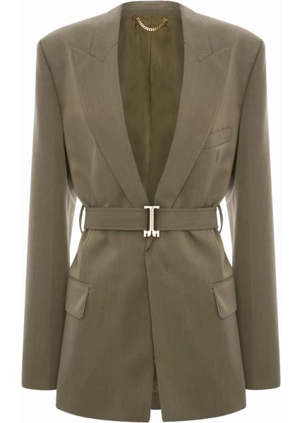 Tailored Blazer With Belt