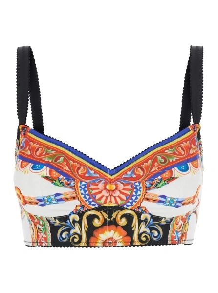 Top Dolce & Gabbana multicolor din bumbac