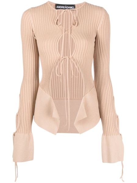 Top tricotat ANDREADAMO neutru
