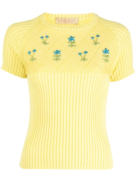 Top tricotat CORMIO galben