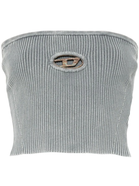 Top tricotat Diesel Oval D gri