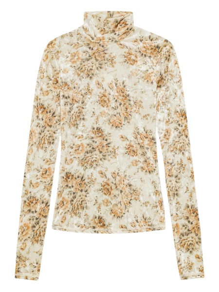 Top tricotat Ganni neutru