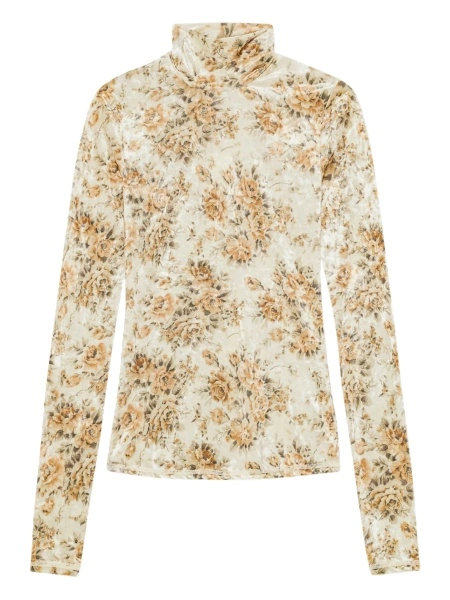 Top tricotat Ganni neutru