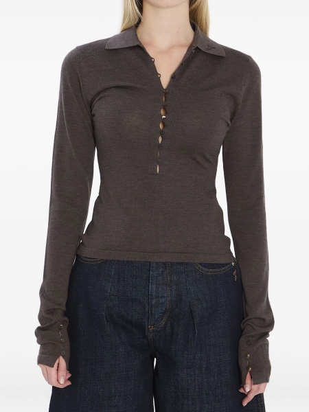 Top tricotat JACQUEMUS maro