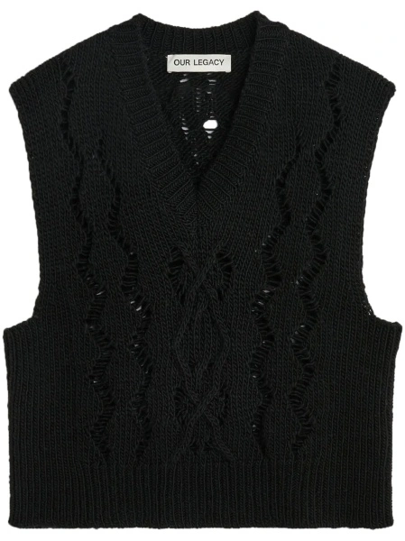 Top tricotat OUR LEGACY negru