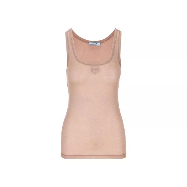 Topuri Prada Sleeveless Logo Top