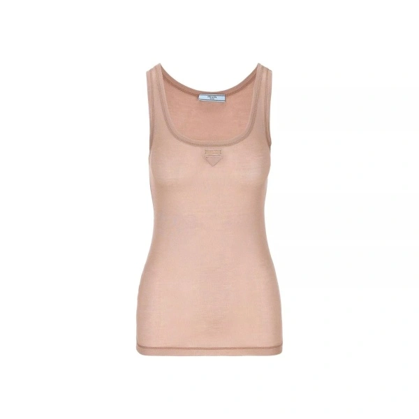 Topuri Prada Sleeveless Logo Top