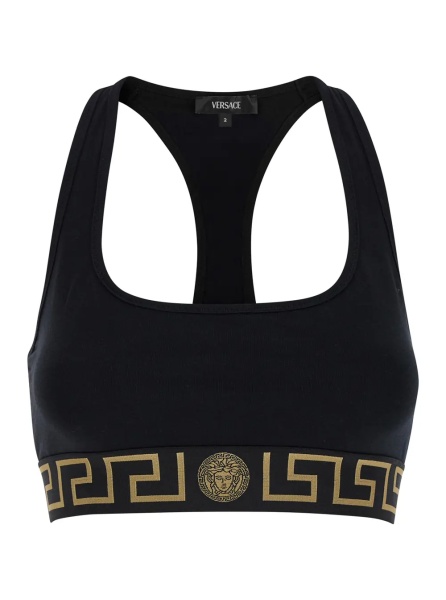 Topuri Top 'Sport' Black with Tech Fabric Logo for Women