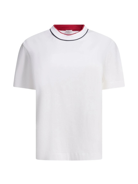Tricou Brunello Cucinelli alb