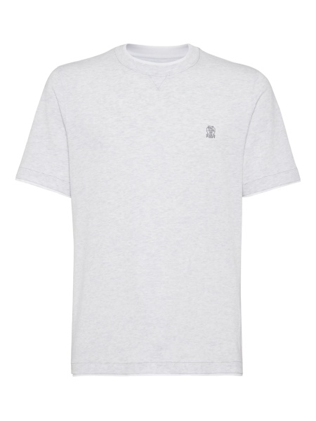 Tricou Brunello Cucinelli gri