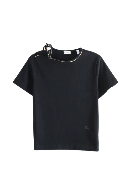 Tricou Burberry negru din bumbac