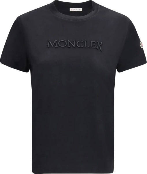 Tricou Cotton T-shirt with a tone on tone embroidered logo