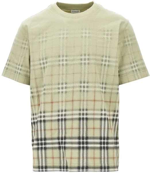 Tricou Cotton T-shirt with faded Check motif