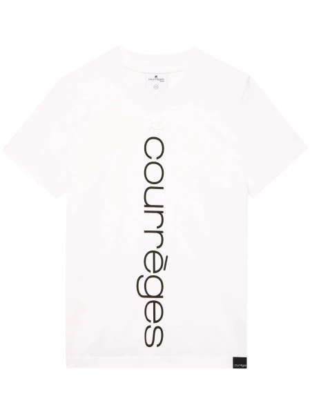 Tricou COURRÈGES alb