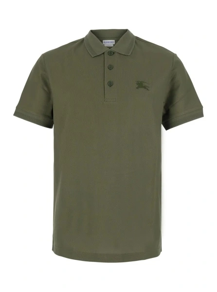 Tricou 'EDDIE EKD' Green T-Shirt with Round Neck and Logo on the Front in Cotton Men