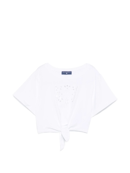 Tricou Ermanno Scervino Kids alb