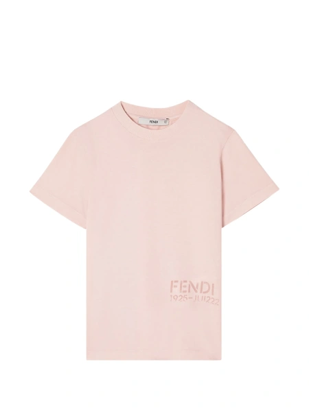 Tricou Fendi roz din bumbac