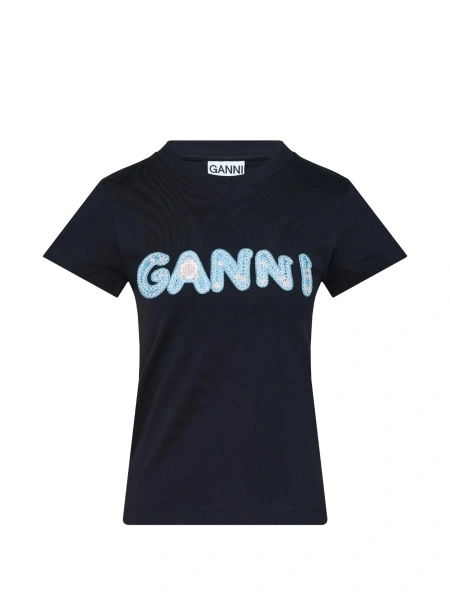 Tricou Ganni gri