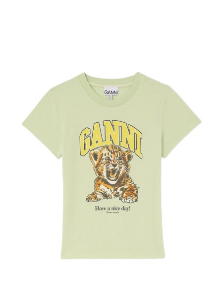 Tricou Ganni verde