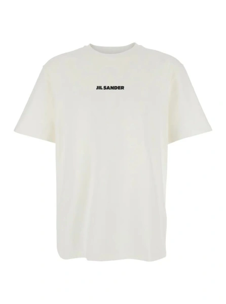 Tricou Jil Sander alb din bumbac
