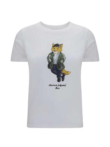 Tricou MAISON KITSUNÉ alb