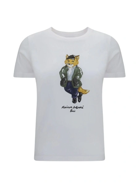 Tricou MAISON KITSUNÉ alb