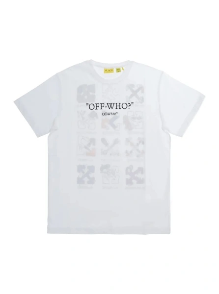 Tricou Off-White alb din bumbac