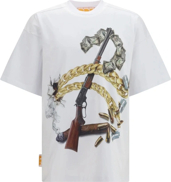 Tricou PDF CHANNEL alb din bumbac
