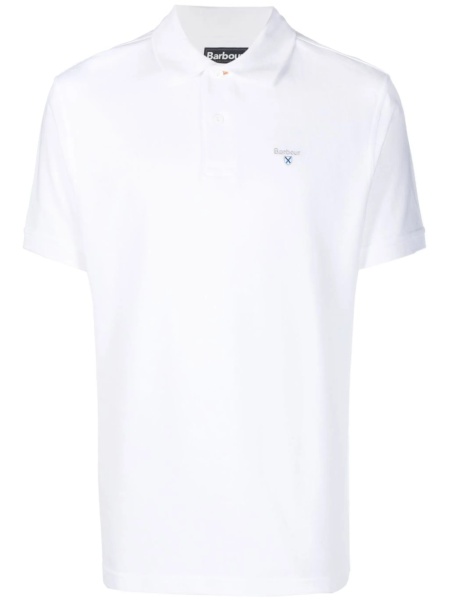 Tricou Polo Barbour alb