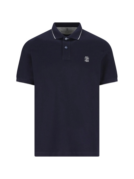 Tricou Polo Brunello Cucinelli albastru