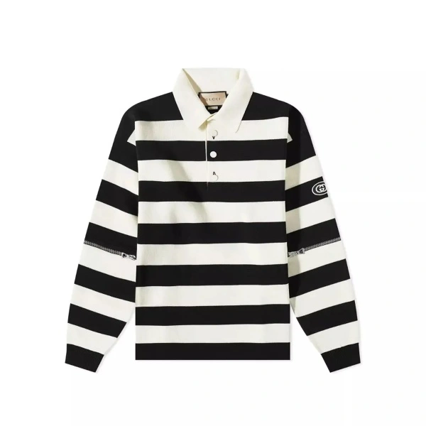 Tricou Polo Gucci Striped Cotton Polo