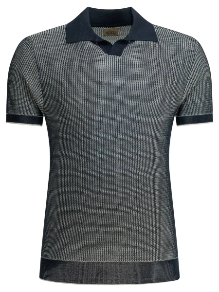 Tricou Polo "Mercedes 300" buttonless polo shirt