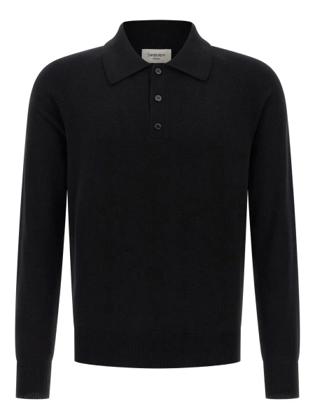Tricou Polo Saint Laurent negru