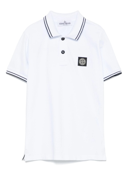 Tricou Polo Stone Island alb