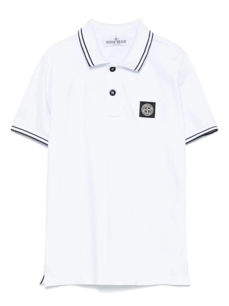 Tricou Polo Stone Island alb