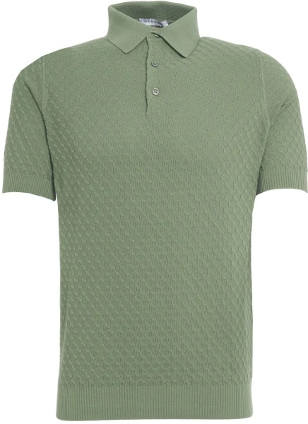 Tricou Polo Textured knit polo shirt