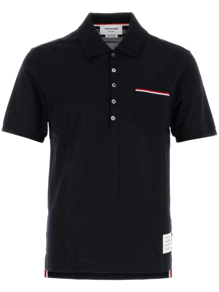 Tricou Polo Thom Browne albastru