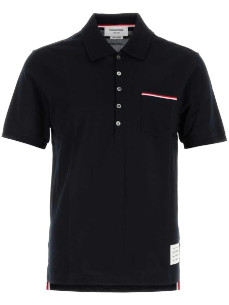 Tricou Polo Thom Browne albastru