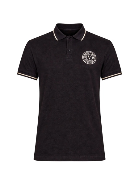 Tricou Polo Versace Jeans Couture negru