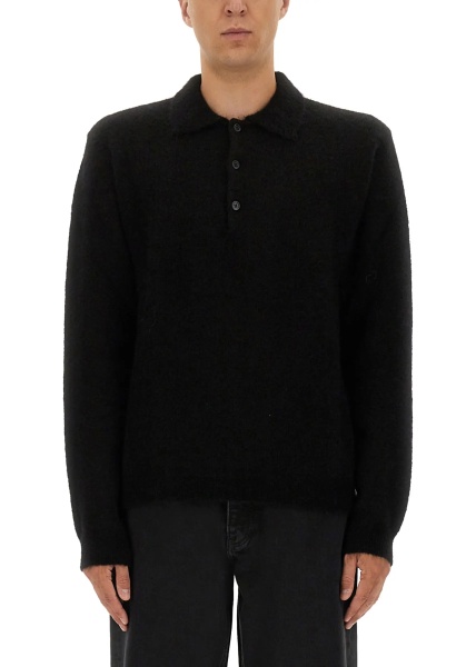 Tricou Polo Wool Sweater With Polo Collar