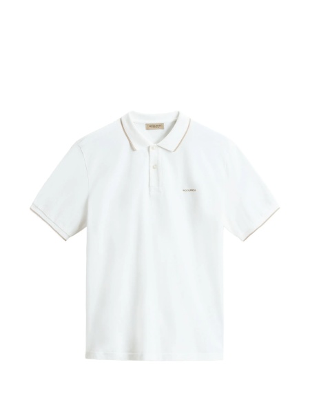 Tricou Polo Woolrich alb