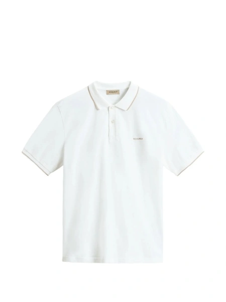 Tricou Polo Woolrich alb