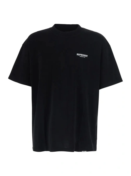 Tricou REPRESENT negru din bumbac