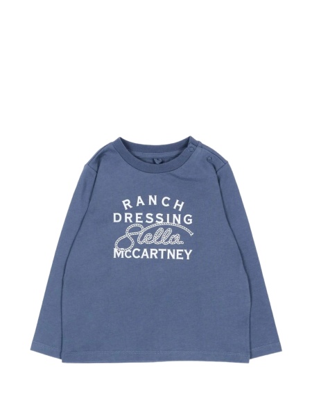 Tricou Stella McCartney albastru din bumbac