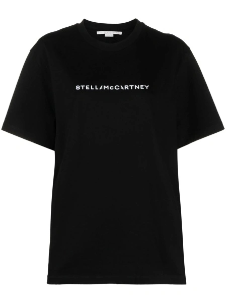 Tricou Stella McCartney negru din bumbac