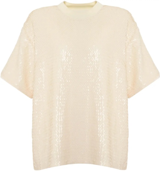 Tricou T-shirt with sequins 'Larsson'