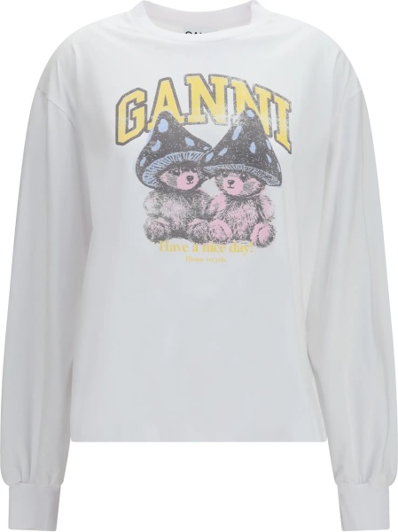 Tricou Teddy Mushroom long-sleeve cotton T-shirt